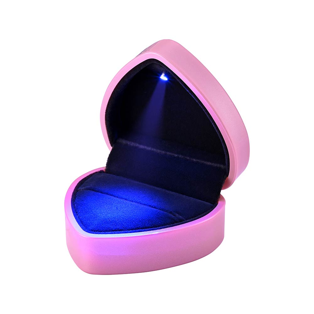 Yescom Engagement Ring Box with Light Heart Shaped