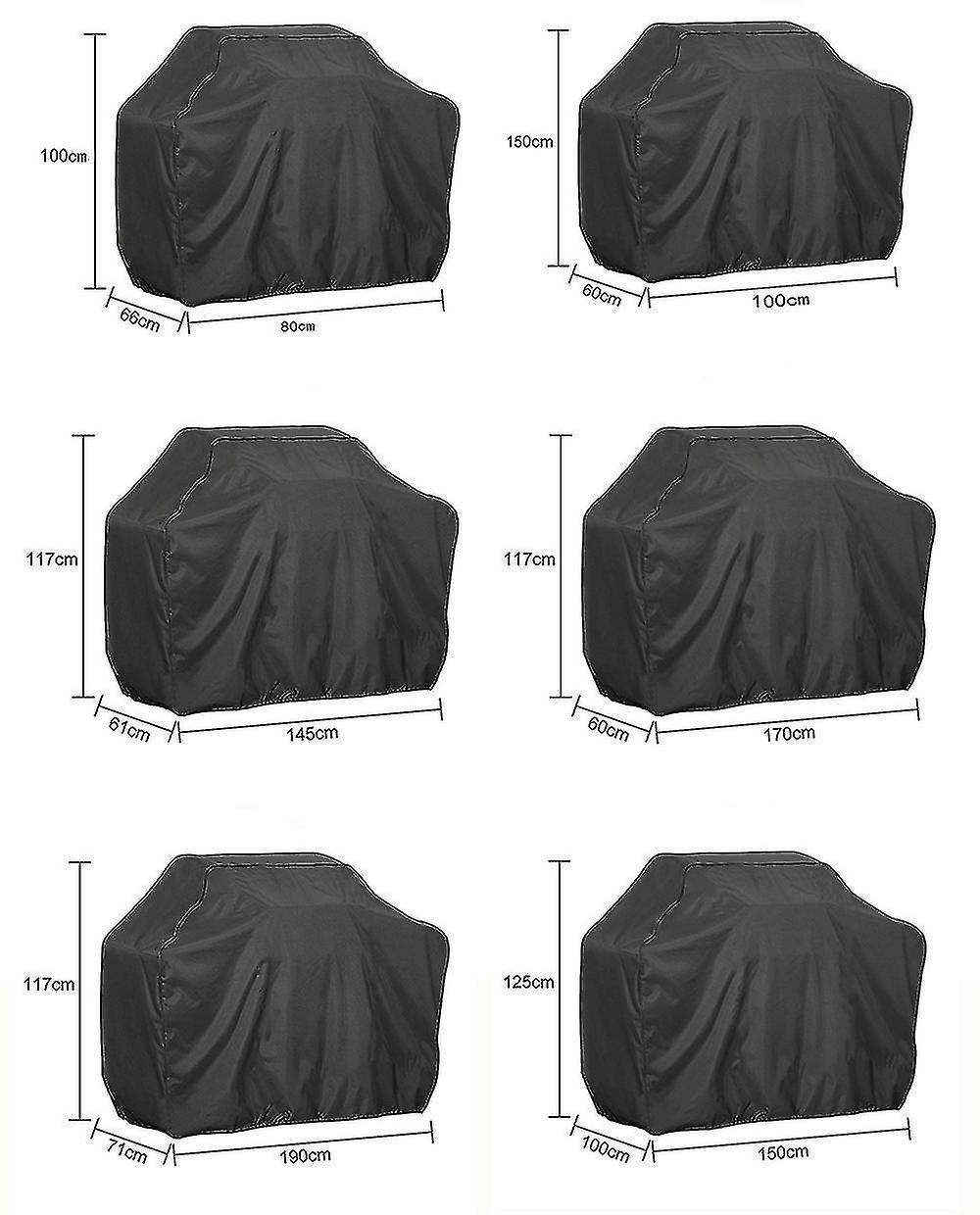 Bbq Covers Waterproof Heavy Duty Large Grill Cover， 3-4 Burner Gas Bbq Covers， Windproof， Rip-proof，