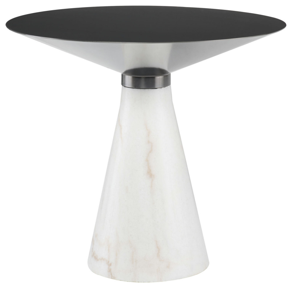 Iris Graphite Metal Side Table  HGNA543   Contemporary   Side Tables And End Tables   by Kolibri Decor  Houzz