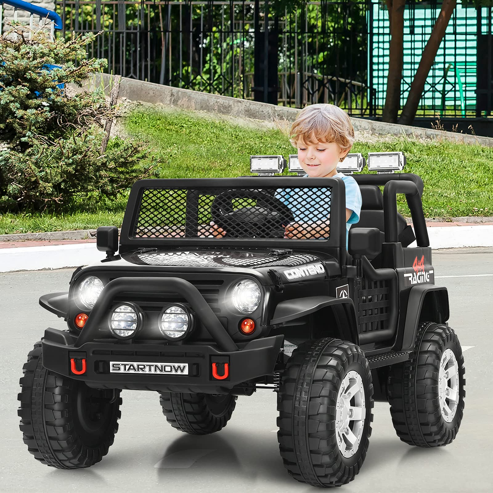 Costzon Kids Ride on Truck, 12V Battery Powered Electric Vehicle w/ 2.4G Remote Control