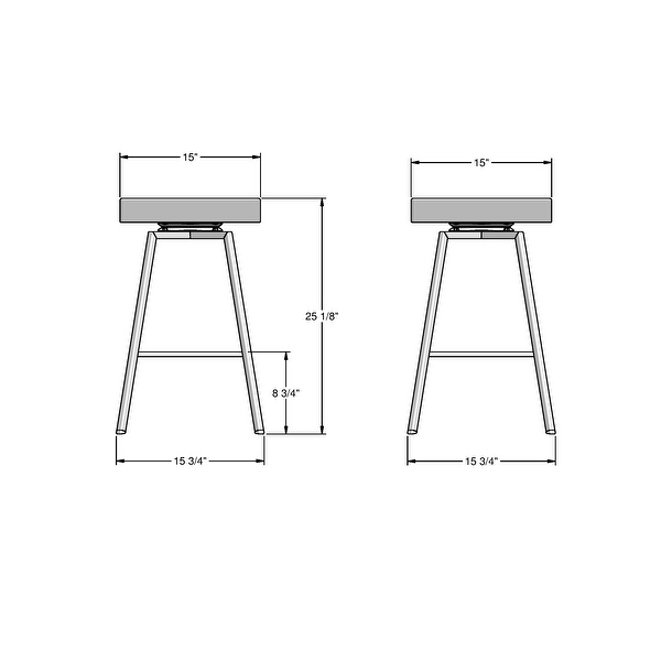 Amisco Robin Swivel Counter and Bar Stool