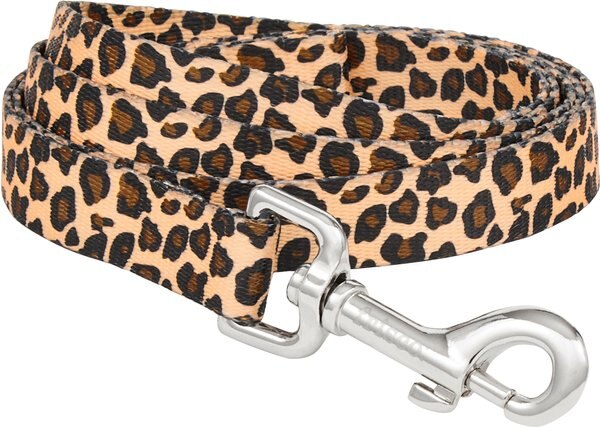 Frisco Leopard Print Polyester Dog Leash