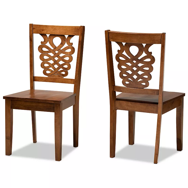 Baxton Studio Gervais Dining Chair 2-piece Set