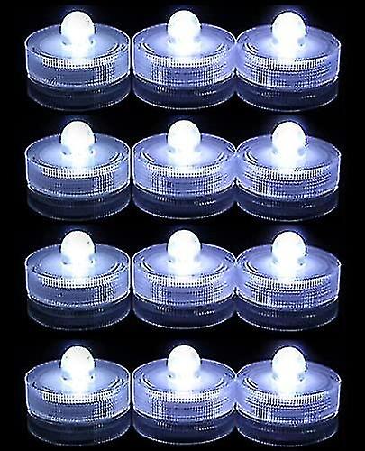 12pcs Mini Submersible Led Lights， Small Flameless Lights Vase Pool Pond Lantern Decoration Lighting