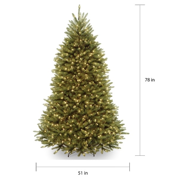 National Tree Company 6.5 ft. PowerConnect Dunhill Fir Artificial Tree with Clear Lights