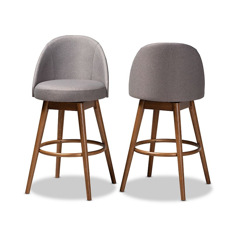 Baxton Studio Carra Bar Stool 2-Piece Set