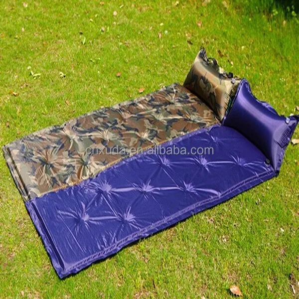 Folding Auto Air inflatable Sleeping Pad Camping Bed mattress