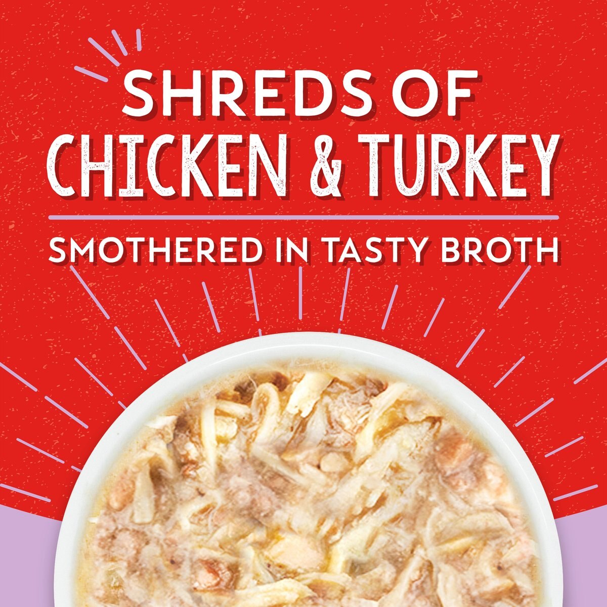 Stella and Chewy's Lil Bites Savory Stews Grain-Free Chicken and Turkey in Broth Flavored Shredded Small Breed Wet Dog Food， 2.7-oz cup， case of 12