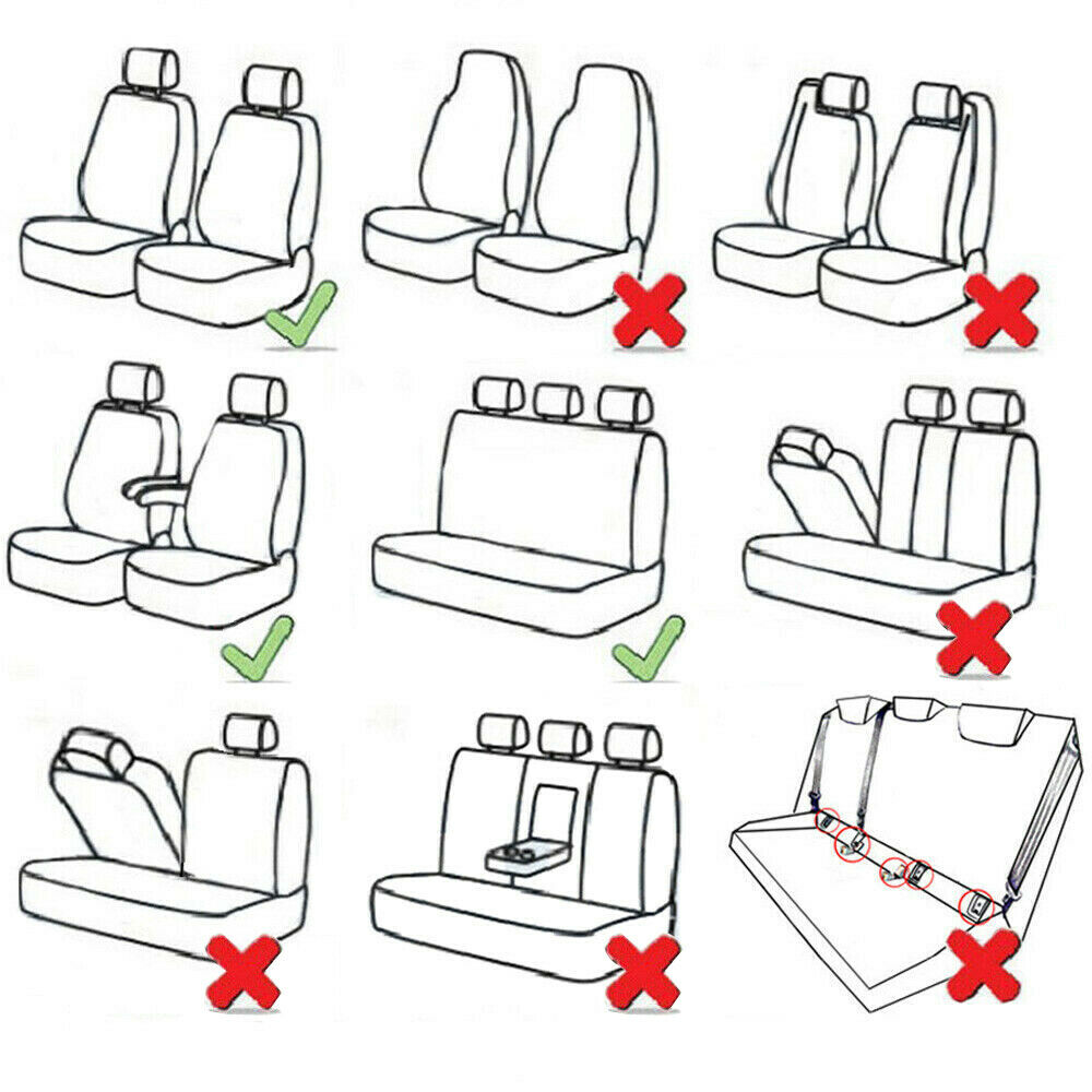 Kqiang 9Pcs Car Seat Cover Pu Leather Protector Universal Full Set Front Rear For Honda