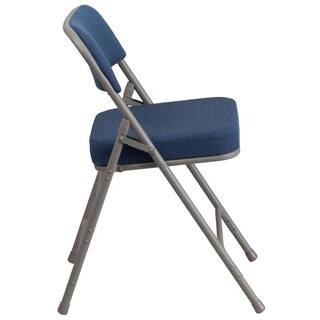 Flash Furniture Navy Metal Folding Chair (2-Pack) CGA-AW-167340-NA-HD