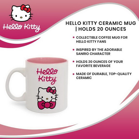 Silver Buffalo SVB KTY40334 C Hello Kitty Ceramic ...