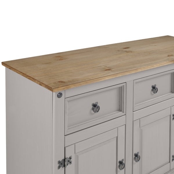 Wood Buffet Sideboard Corona Gray | Furniture Dash