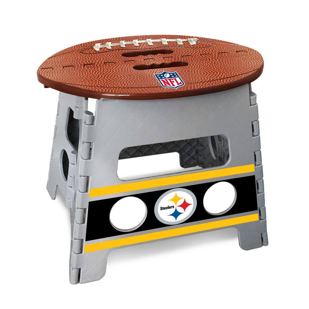 FANMATS NFL Pittsburgh Steelers Plastic Folding Step Stool 24448
