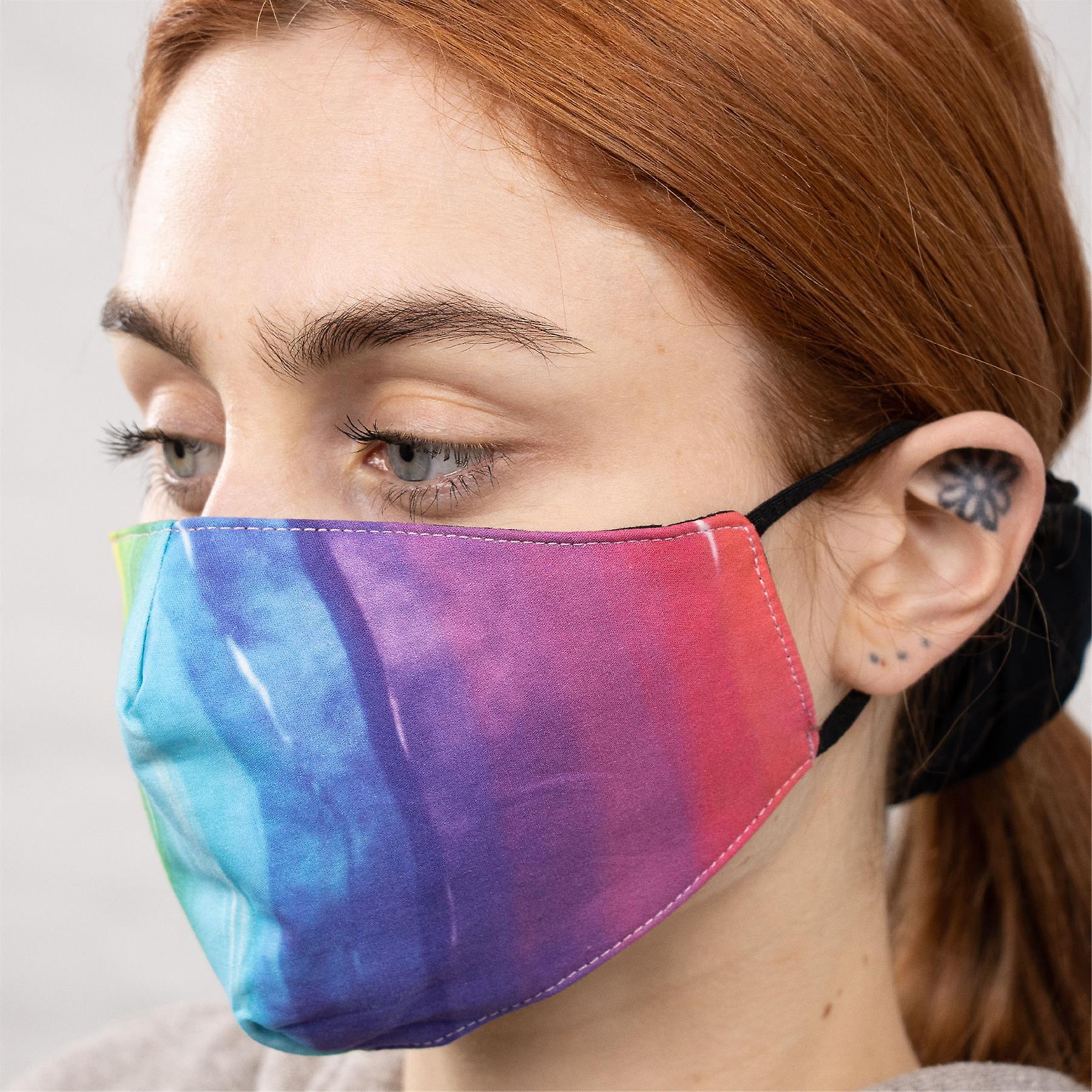 Myga Face Mask - Reusable Bamboo and Cotton Face Covering Protection - Pride Rainbow