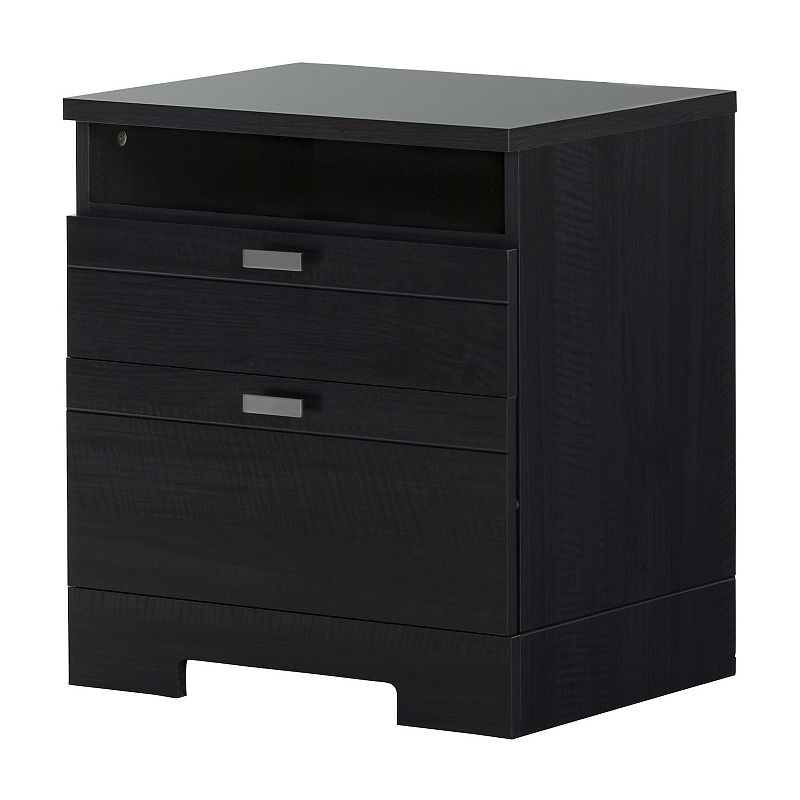 South Shore Reevo Nightstand with Cord Catcher