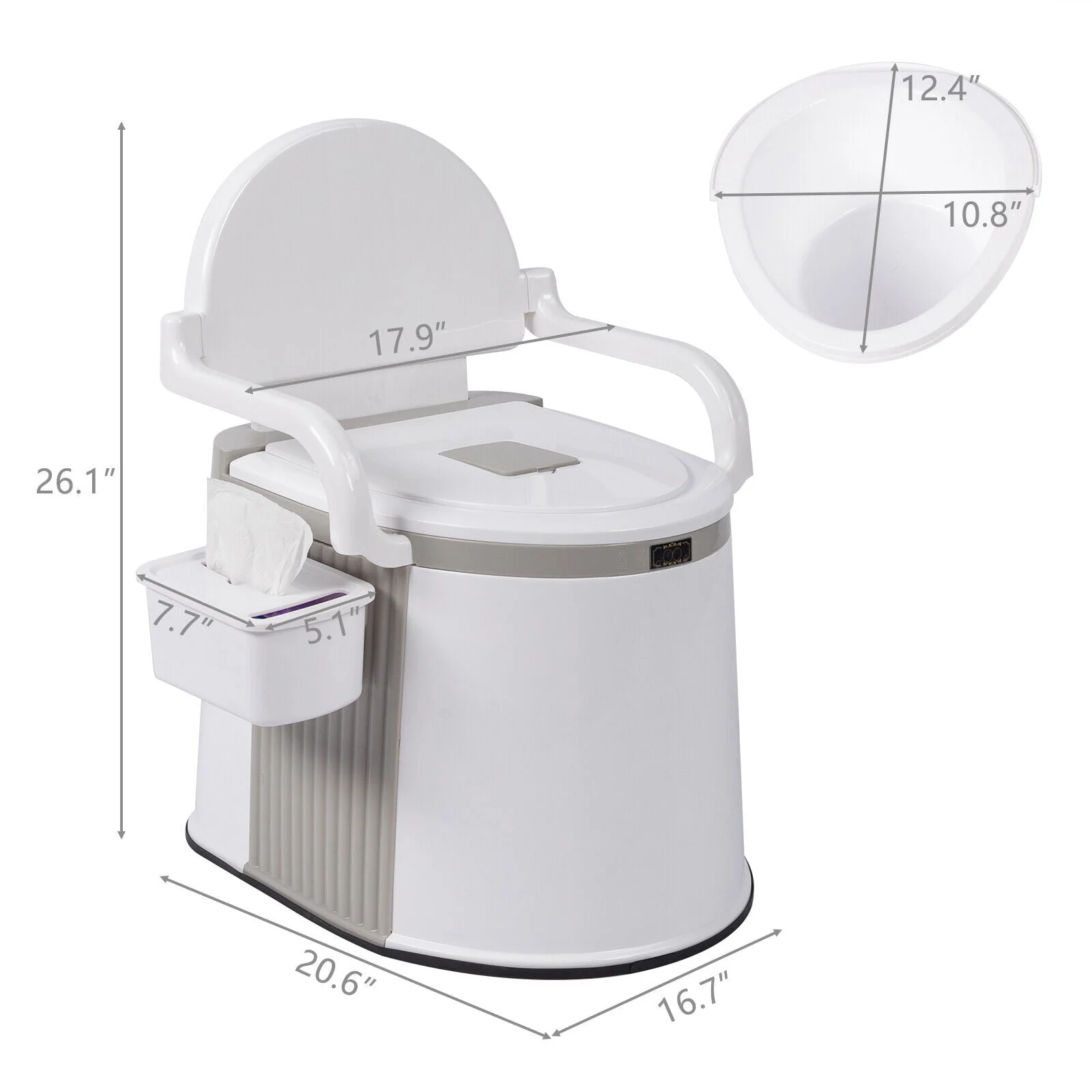 Portable Commode Toilet