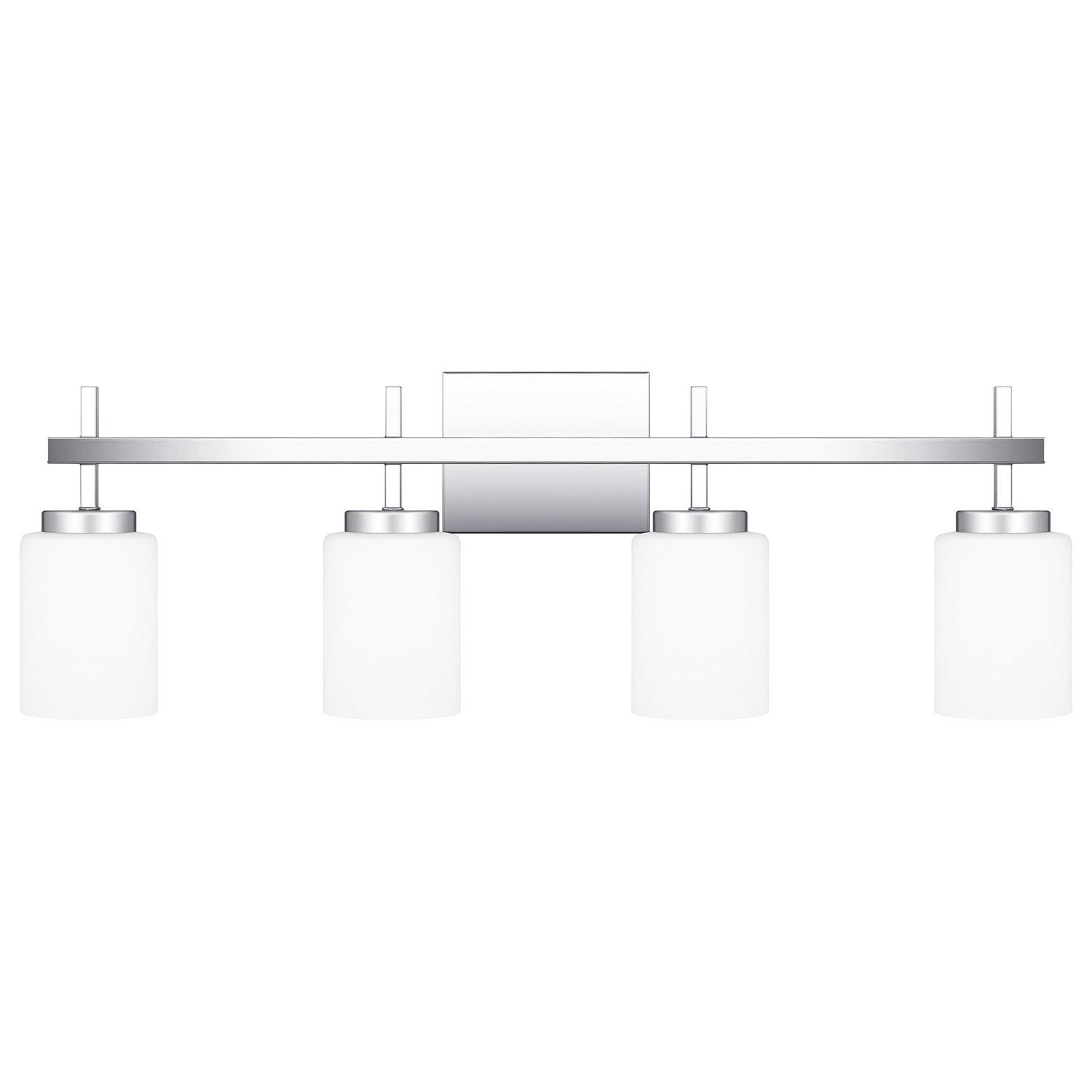 Ashley Harbour Ezra 4-Light Polished Chrome Bath Light