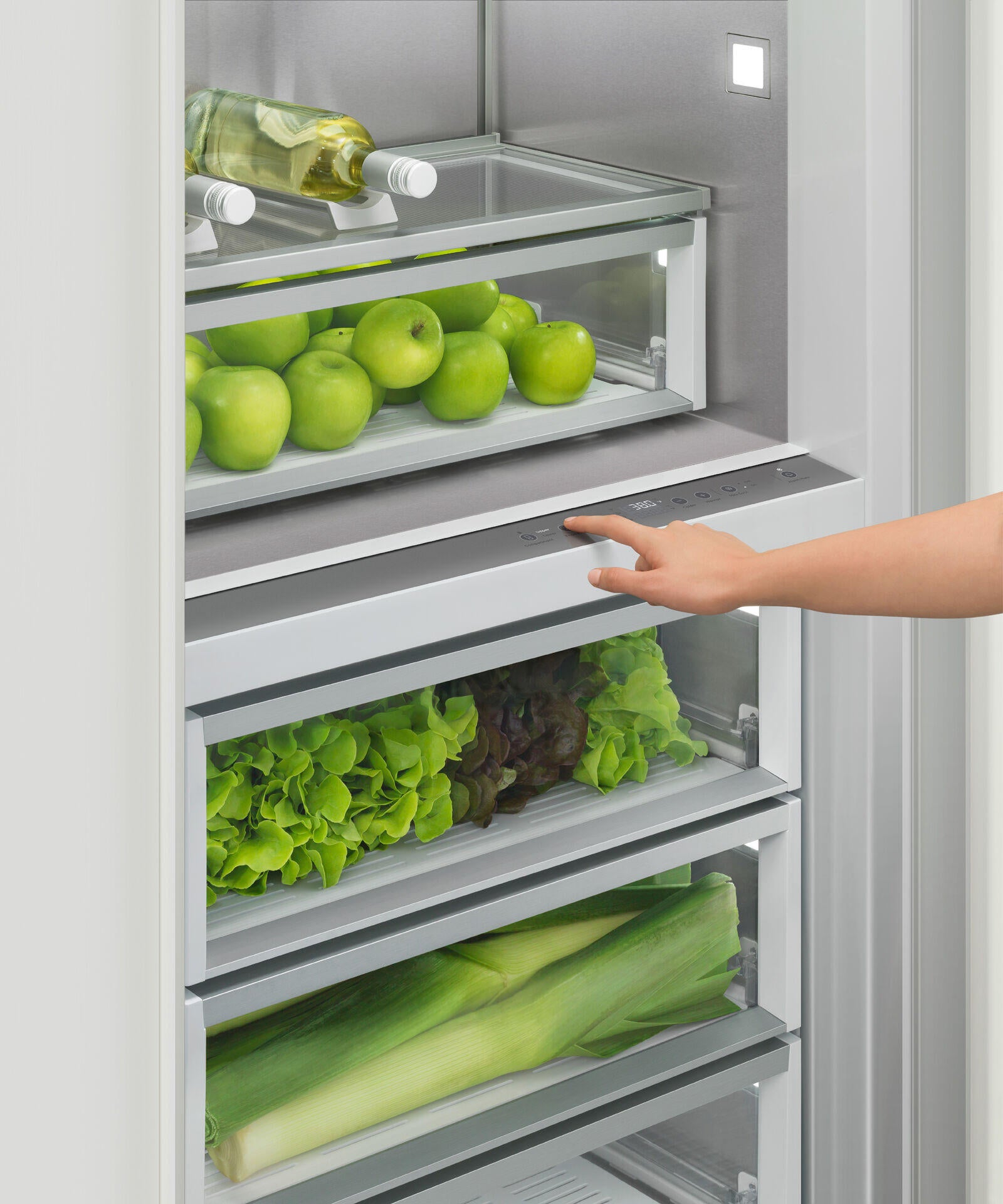 Fisher & Paykel RS3084SRHK1 Integrated Column Refrigerator, 30