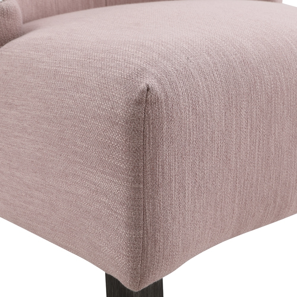 Evelyn Tufted Chair with Grey Wash Legs