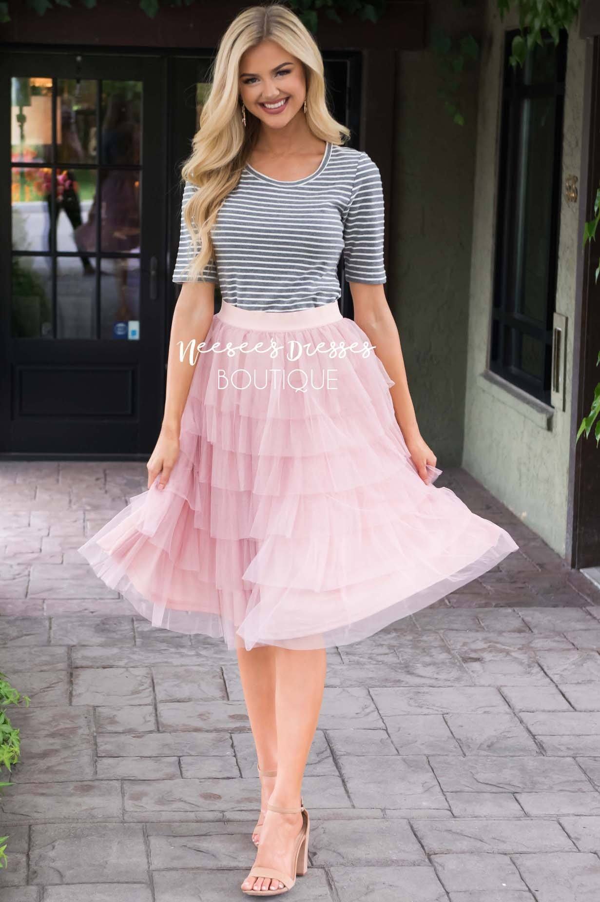 Fall in Love Tiered Tulle Skirt