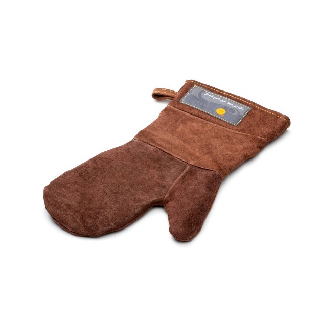 Leather Grill Mitt Brown Outset