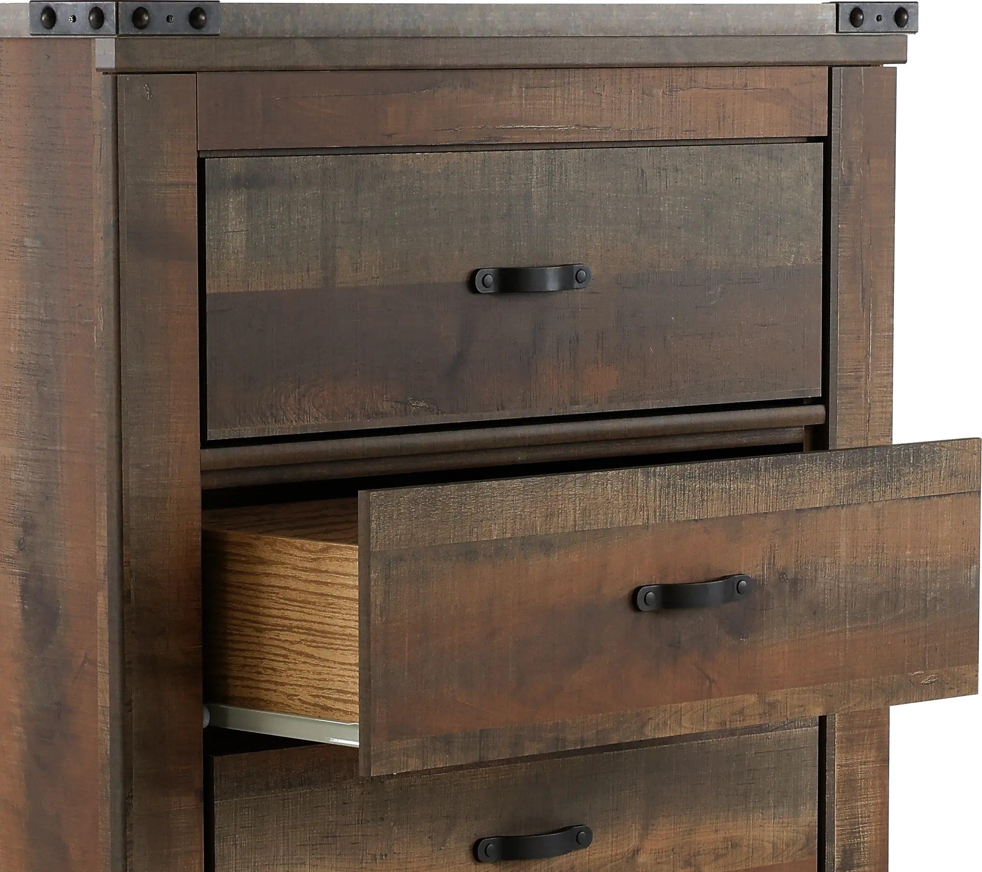 Trinell Rustic Oak Chest of Drawers