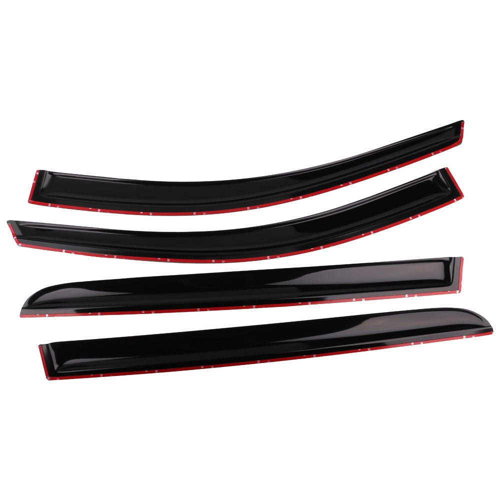 Ikon Motorsports Compatible with 05-07 Honda Odyssey Acrylic Window Visors Vent Windshield Deflector Rain Guard 4Pc Set Outside Mount 2005 2006 2007