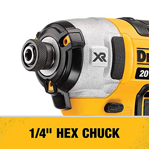 DEWALT 20V MAX XR Cordless Drill Combo Kit， Hammer Drill and Impact Driver， Power Detect Technology (DCK299D1W1)