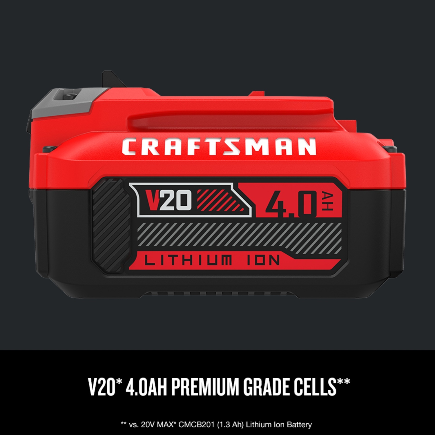 Craftsman V20 CMCB204 20 V 4 Ah Lithium-Ion High Capacity Battery Pack 1 pc