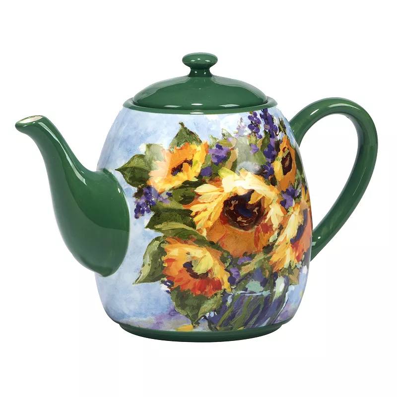 Certified International Sunflower Bouquet Teapot