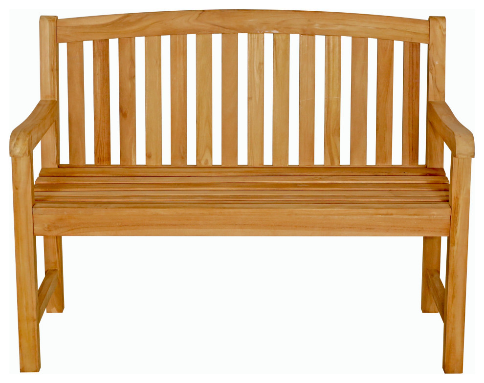 Seven Seas Teak Acapulco Outdoor Teak Wood Bench  4  x27  Transitional   Outdoor Benches   by Chic Teak  Houzz