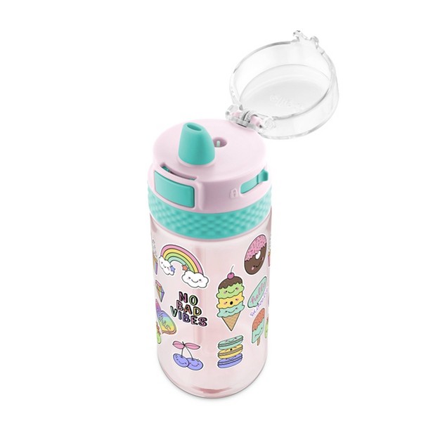 Ello 16oz Plastic Stratus Kids x27 Water Bottle Pink