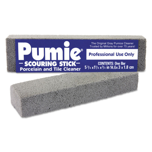 Pumie Scouring Stick， 6.75 x 1.25， Gray， Dozen (12)