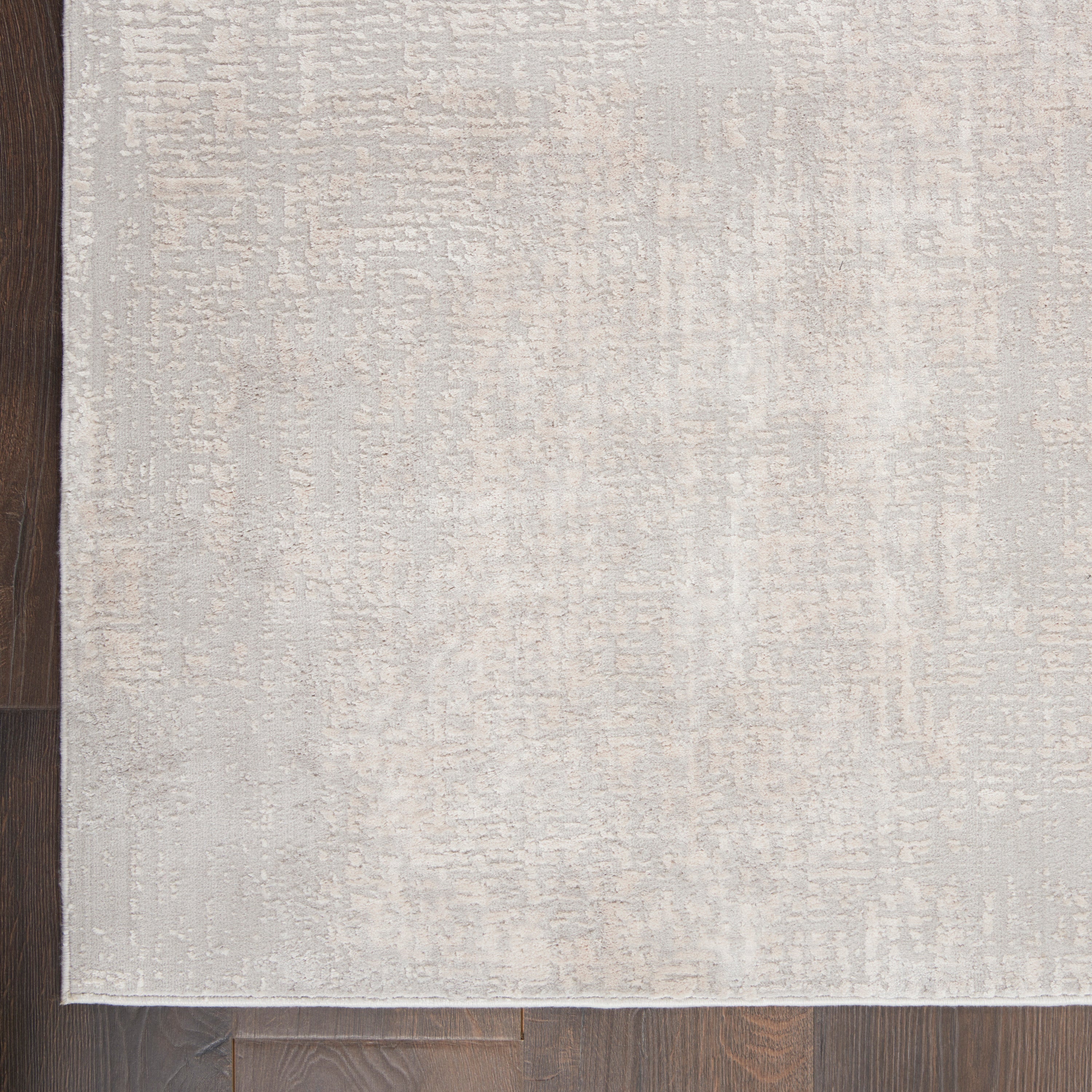 Nourison Sleek Textures Abstract Ivory/Grey 5'3