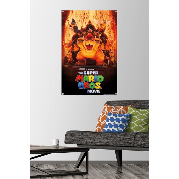 Trends International The Super Mario Bros Movie Bowser x27 s World Key Art Unframed Wall Poster Prints