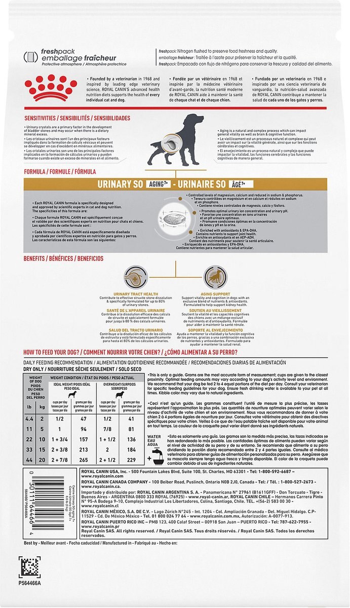 Royal Canin Veterinary Diet Adult Urinary SO Aging 7+ Dry Dog Food