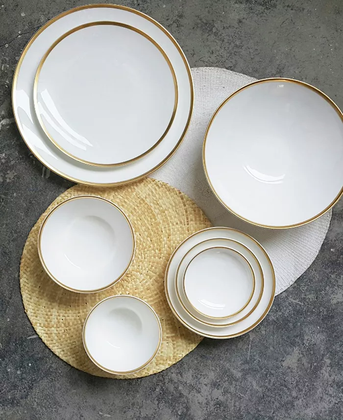 Twig New York Golden Edge Canape Plates - Set of 3