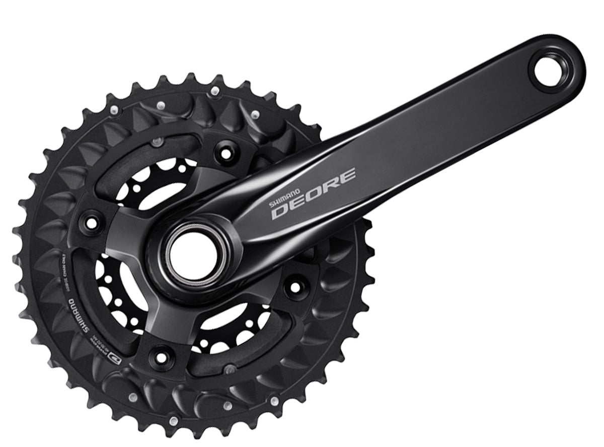 Shimano Deore M6000 10 Spd Triple Crankset - Black