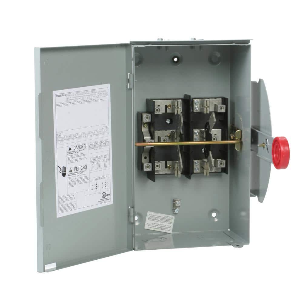 Eaton 100 Amp 120240Volt 24000Watt NonFused GeneralDuty DoubleThrow Safety Switch