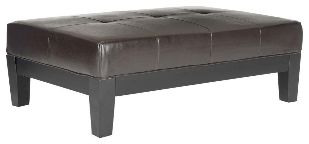 Dana Cocktail Ottoman Black/Brown   Transitional   Footstools And Ottomans   by V.S.D Furniture  Houzz