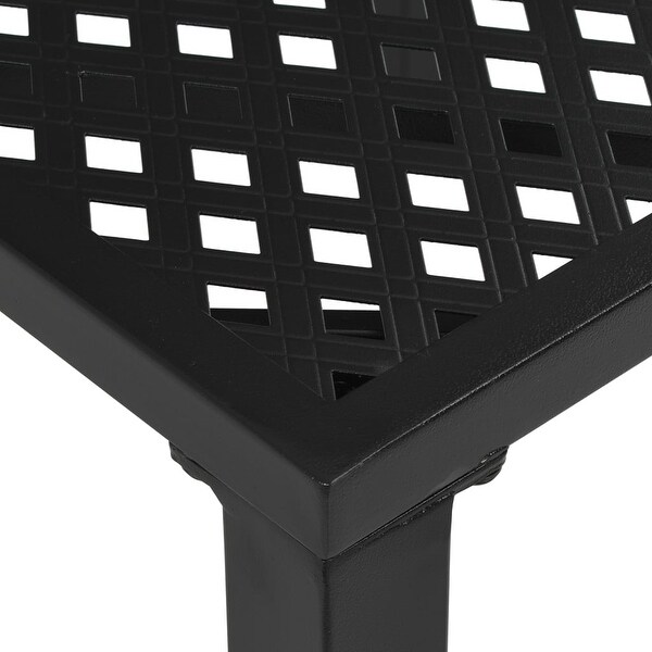 vidaXL Patio Table Black 31.5