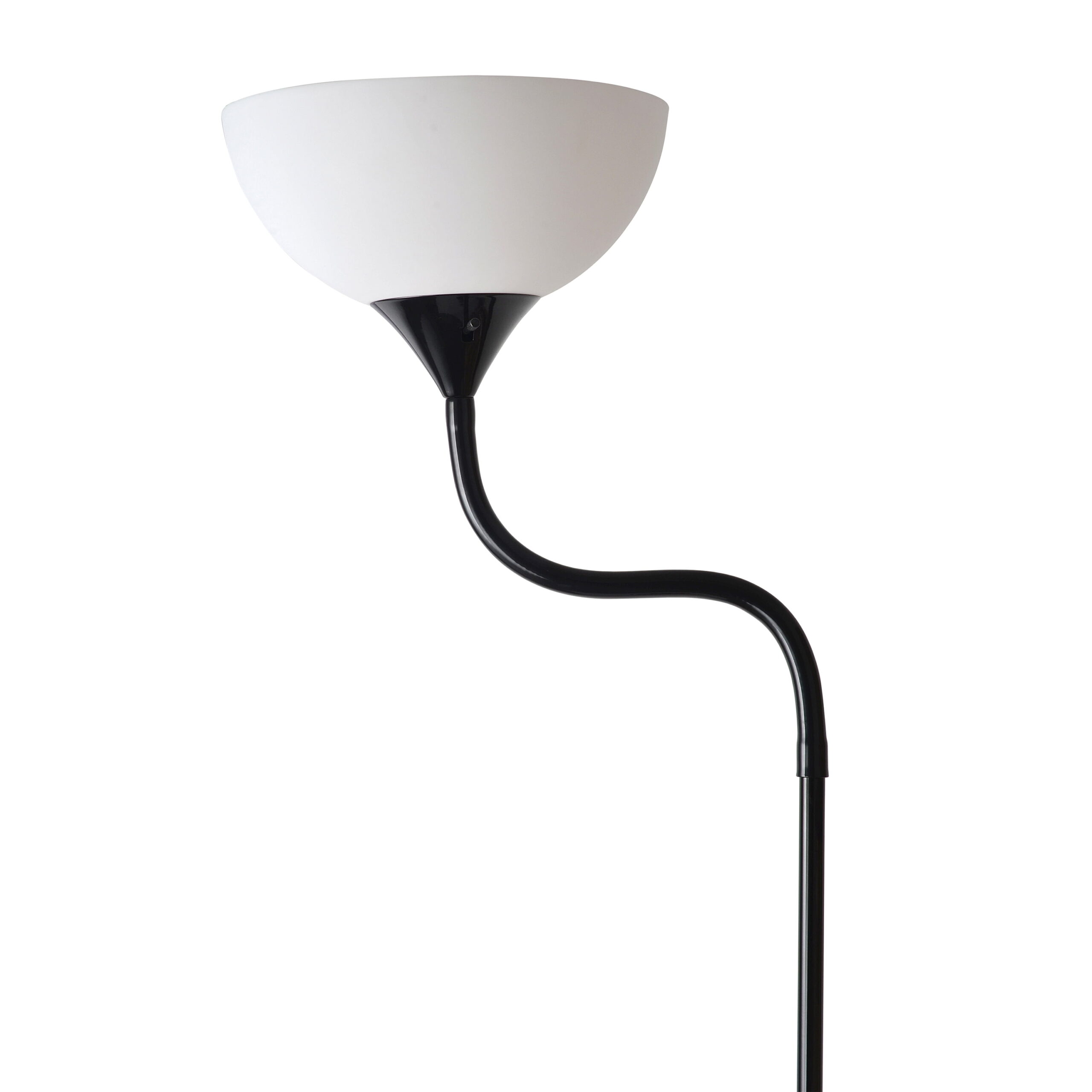 Mainstays 71'' Jelly Gooseneck Floor Lamp， Black