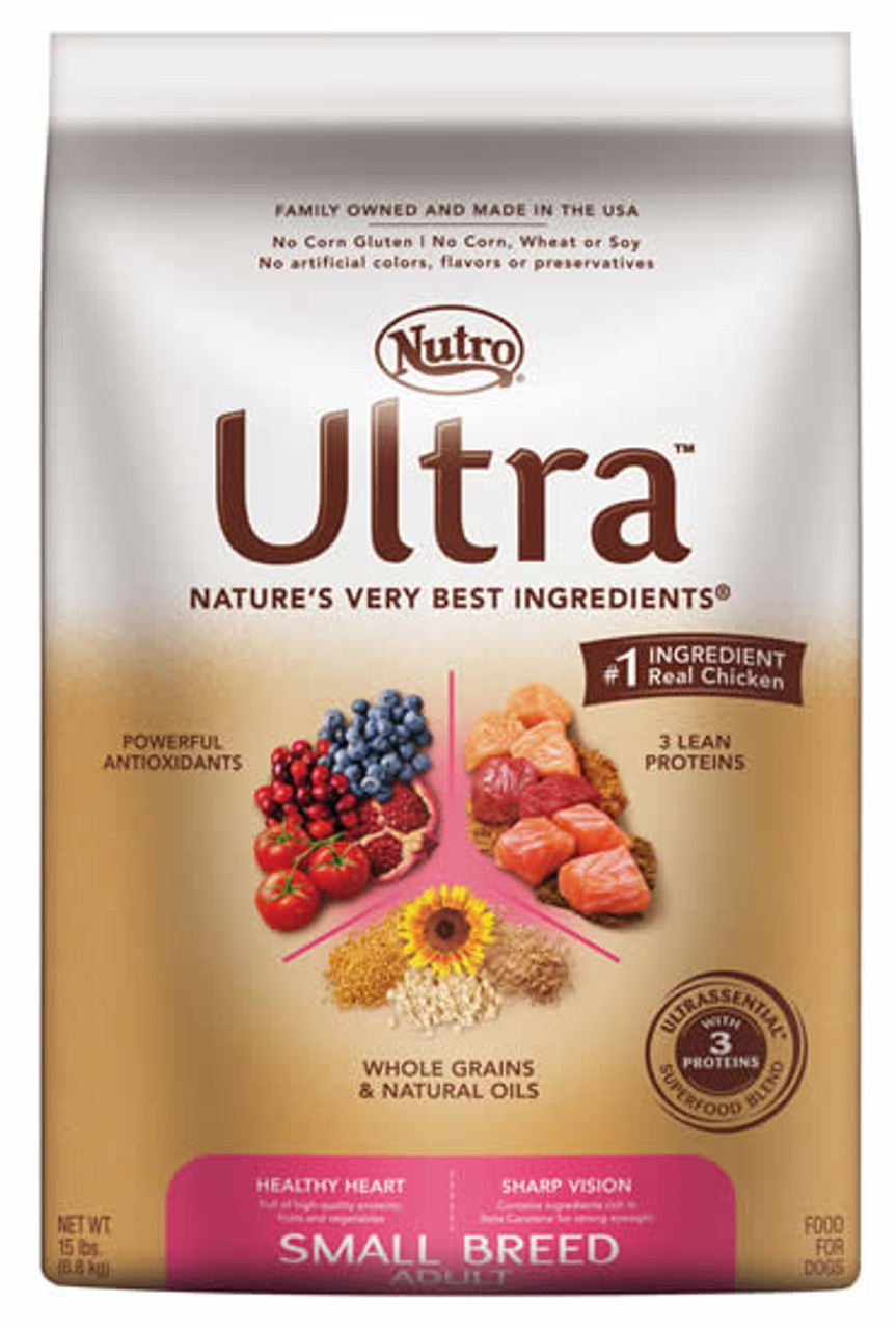 Nutro Ultra Small Breed Dog Food， 15 Lb.