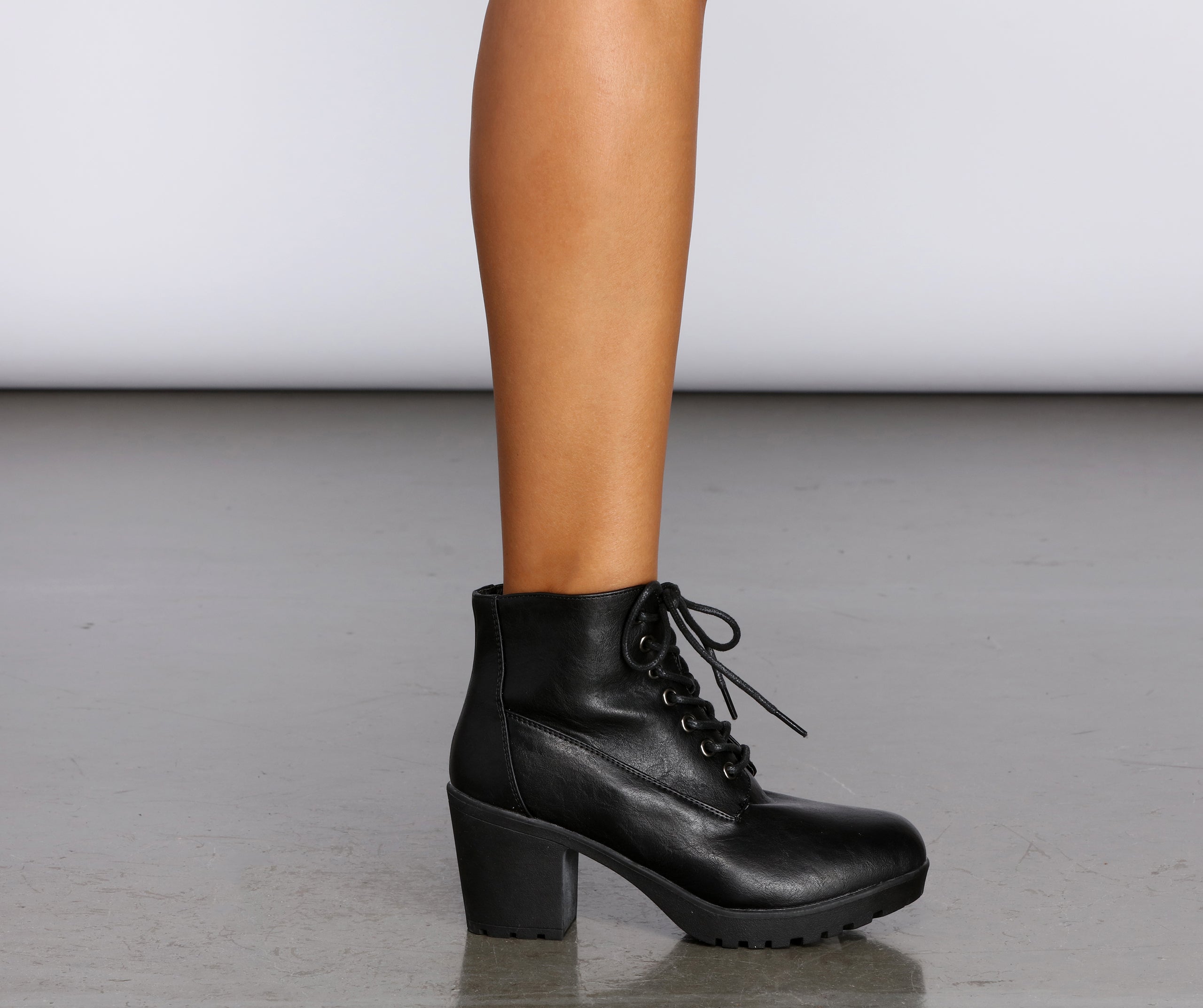 Take Charge Lace Up Boots