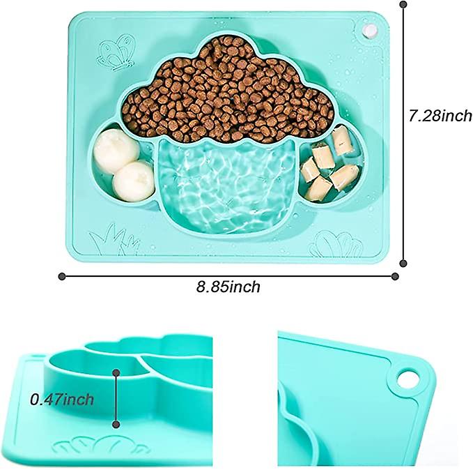 Dog Bowl Dog Food Bowl， Slow Feeder Dog Bowl With Non Slip Silicone Mat， Suitable For Food And Water， No Spill Non-slip， Pet Puppy Bowl Dog Bowl For S