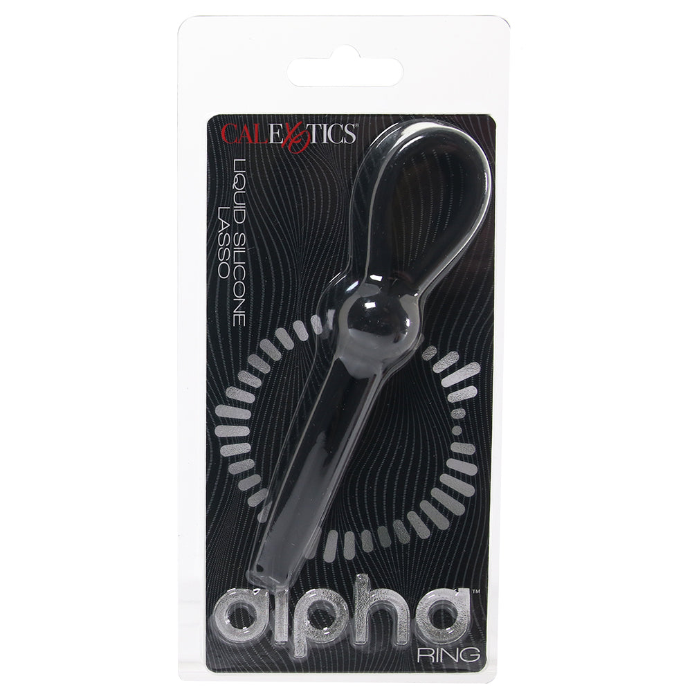 Alpha Liquid Silicone Lasso Ring in Black