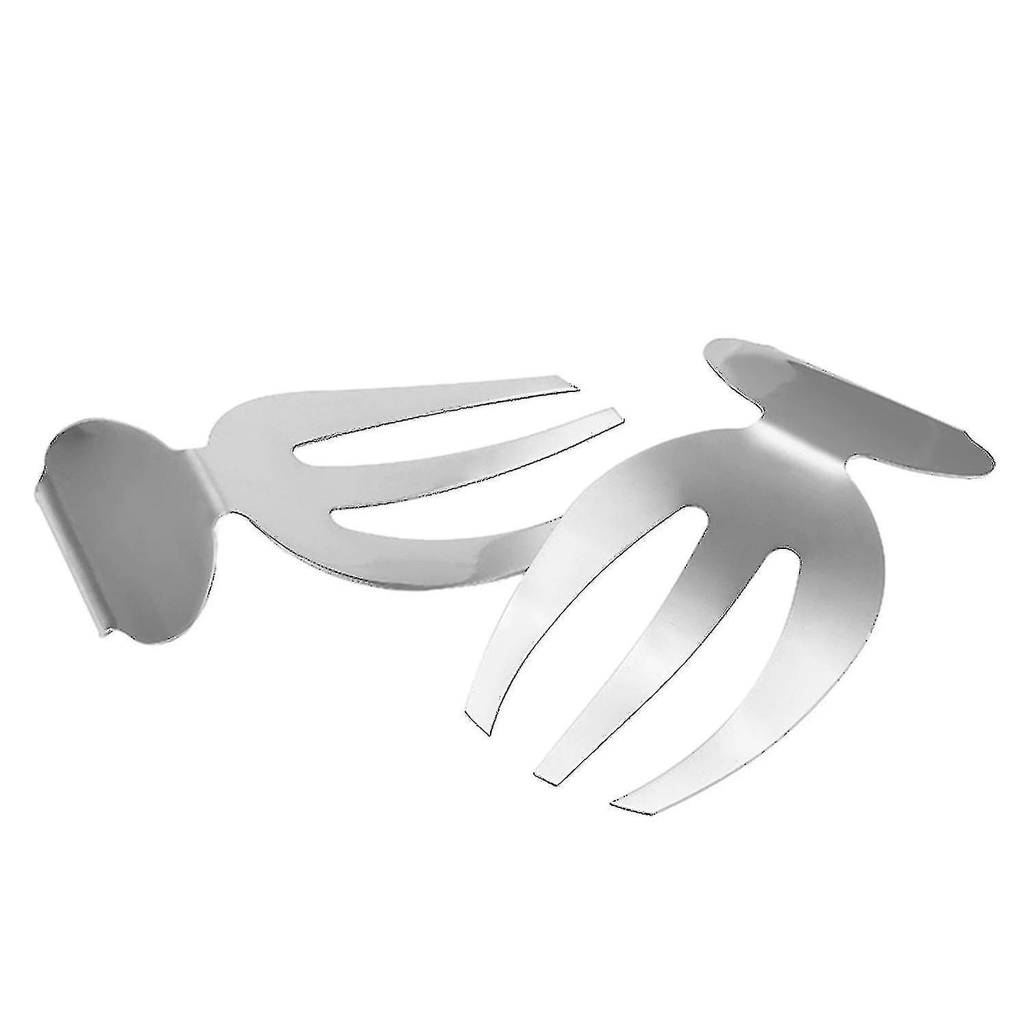 2 Pcs Salad Claw Stainless Steel Salad Hands