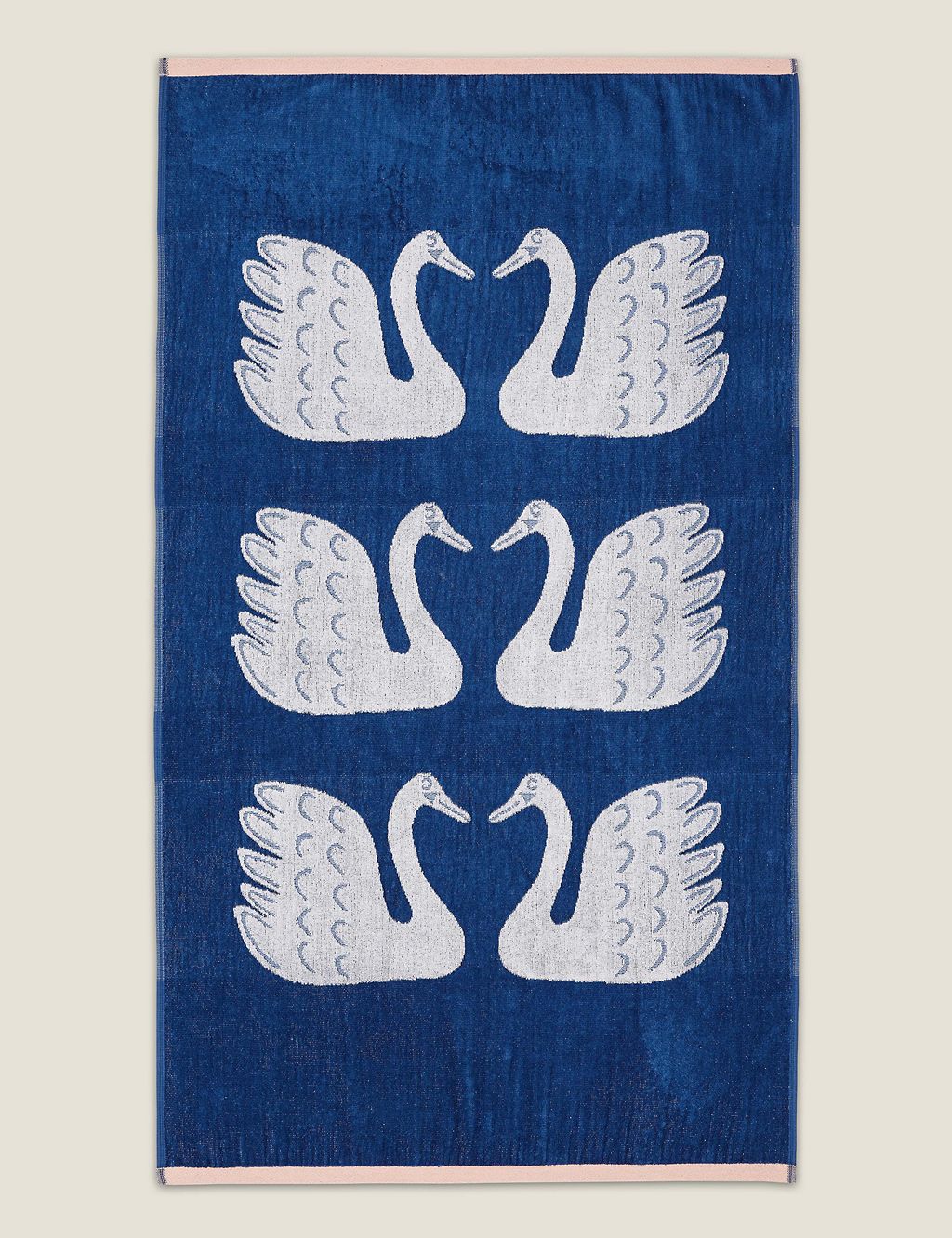 Pure Cotton Swim Swam Swan Towel