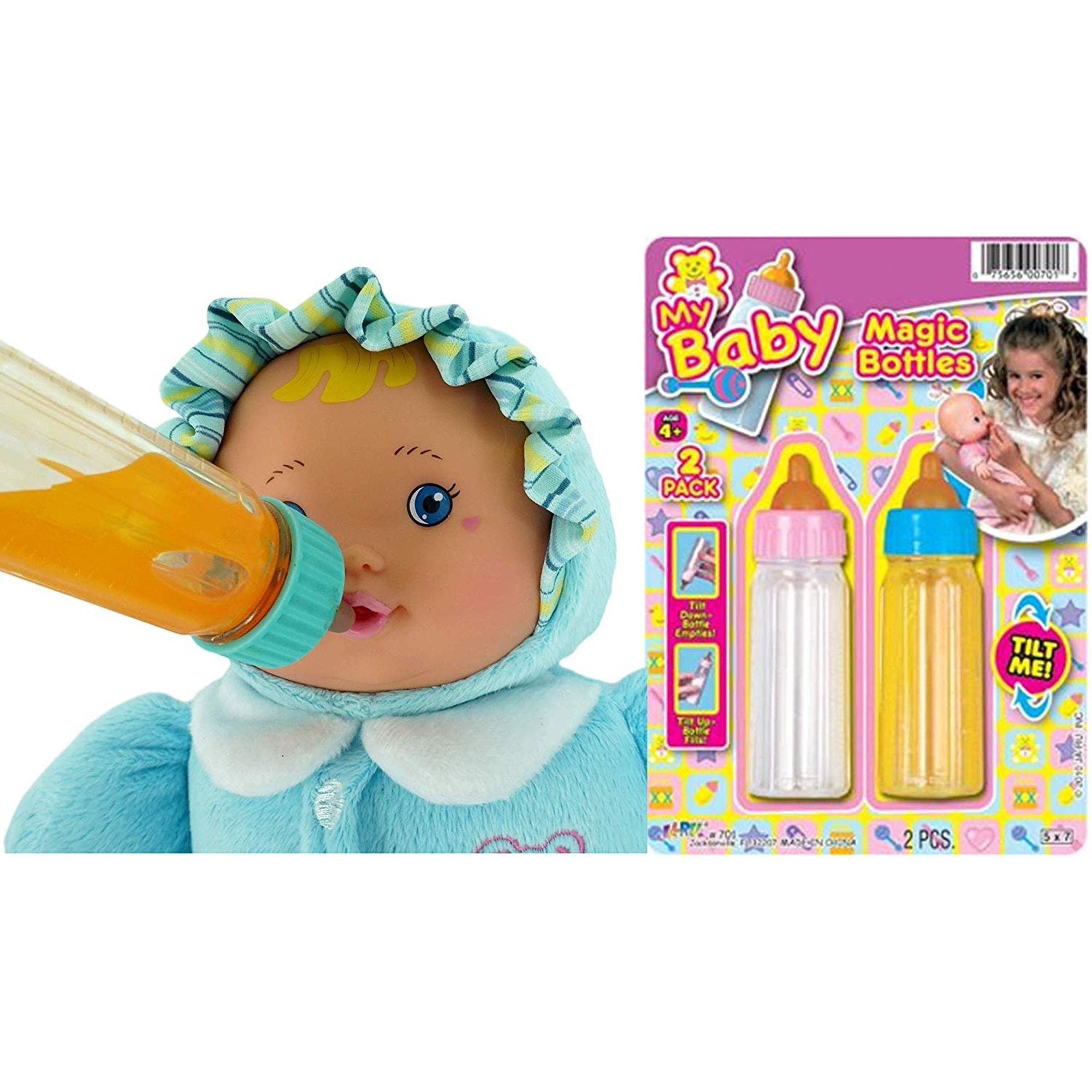 Castle Toys Milk and Juice Magic Baby Doll Bottles