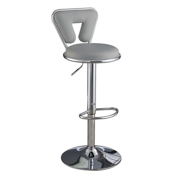 Poundex Adjustable Height and Swivel Barstool - 34